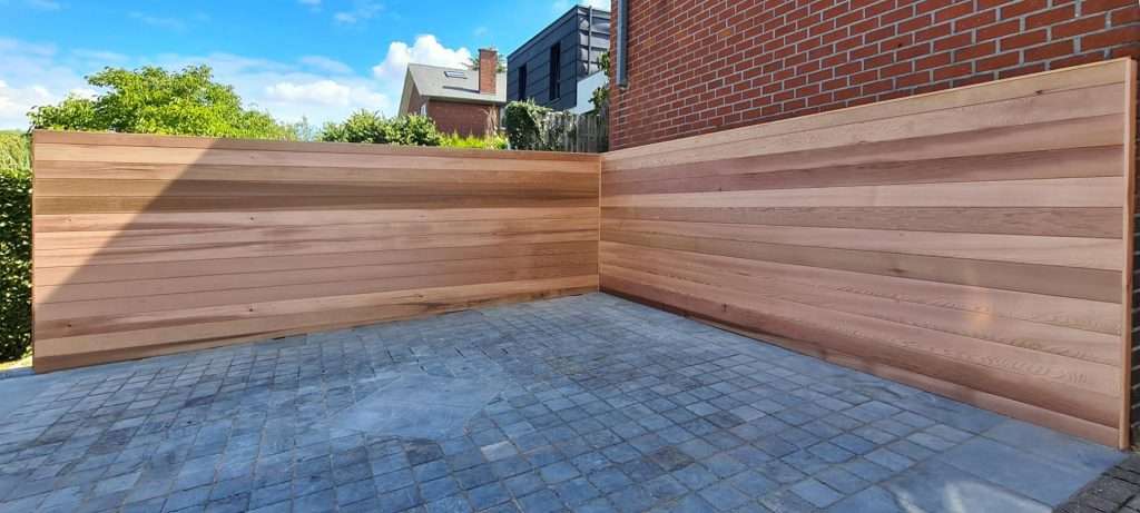 Houten afsluiting